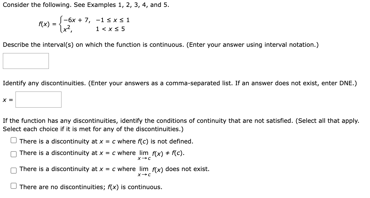 Solved Consider The Following. See Examples 1, 2, 3, 4, And | Chegg.com