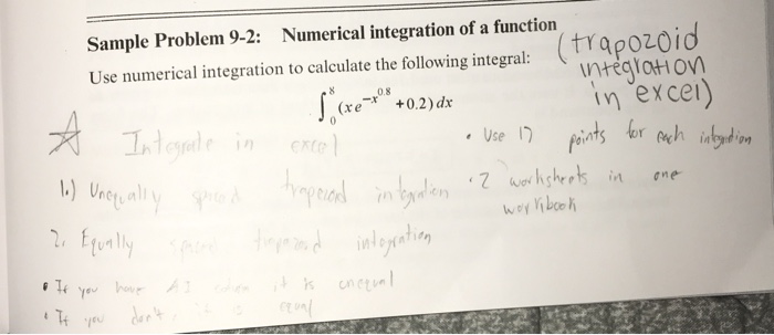 Solved Sample Problem 9-2: Numerical integration of a | Chegg.com