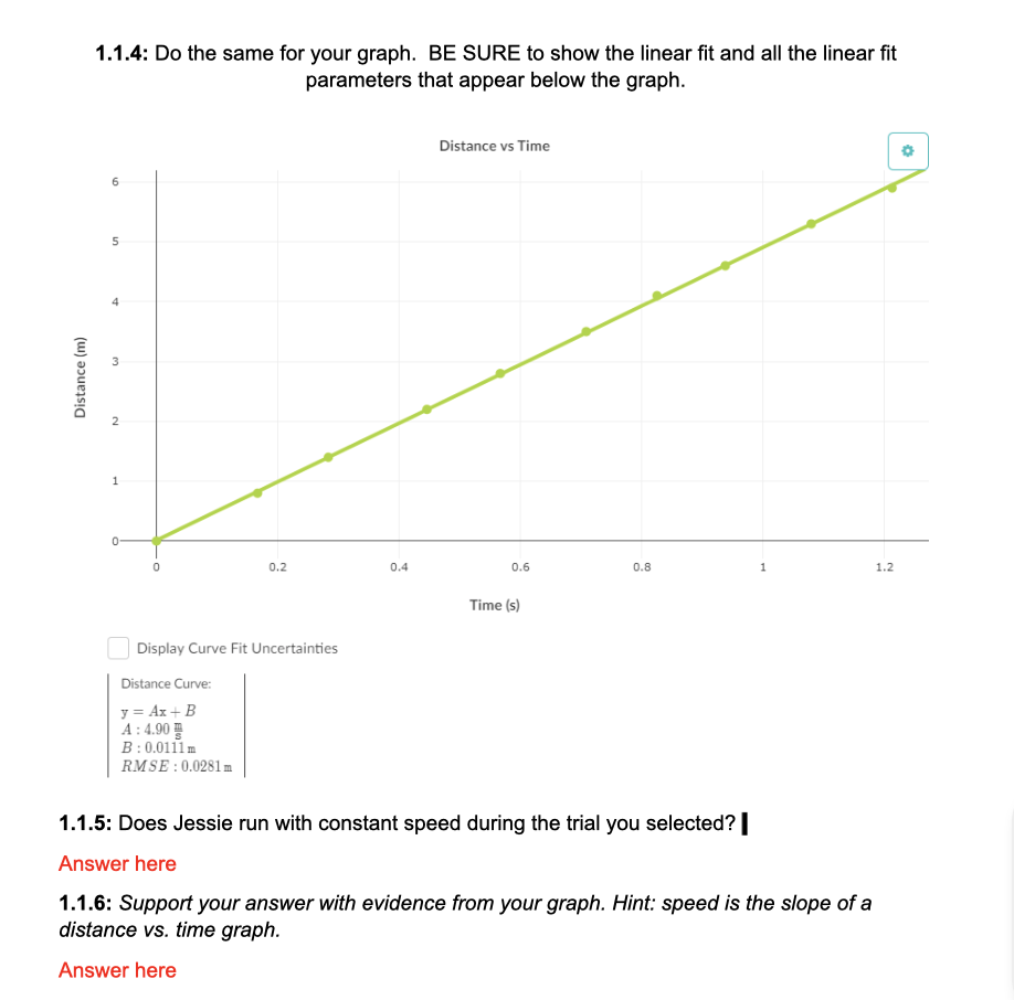 Solved 1.1.4: Do the same for your graph. BE SURE to show | Chegg.com