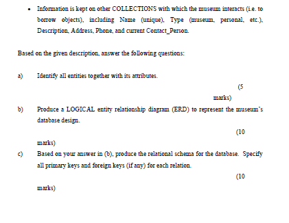 Solved Answer Part B Database Based On The Case Study You | Chegg.com