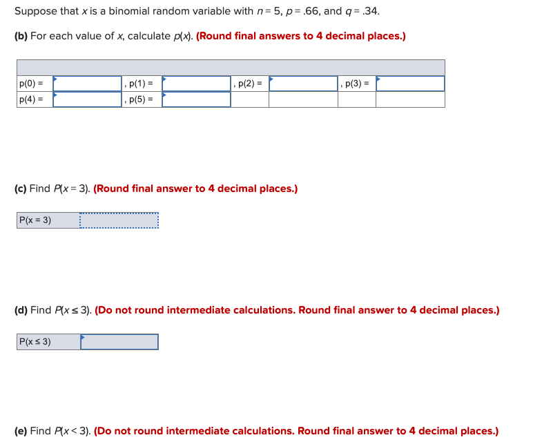 Solved Suppose That Is A Binomial Random Variable With N Chegg Com