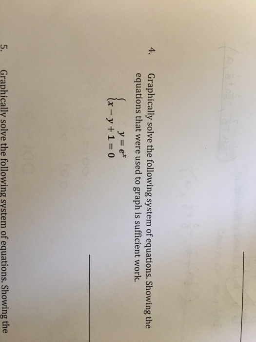 Solved 4. Graphically solve the following system of | Chegg.com
