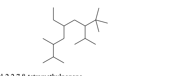 Give The Correct Iupac Name For The Structure Shown Chegg Com