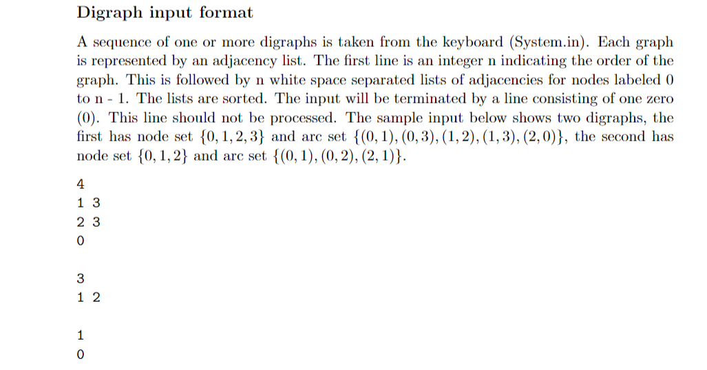 Solved 1. Finding the indegree of nodes in a digraph 20 | Chegg.com