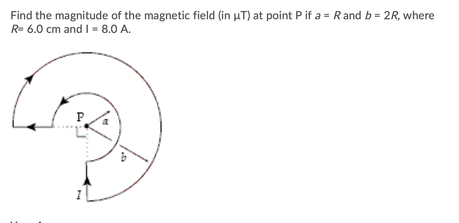 Solved = Find the magnitude of the magnetic field (in uT) at | Chegg.com