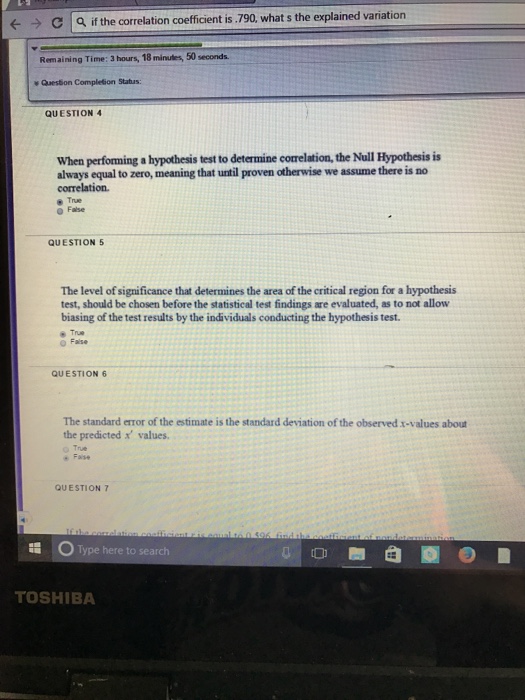 Solved When performing a hypothesis test to determine