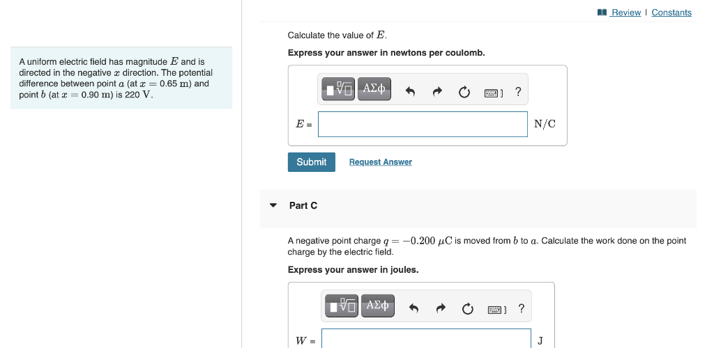 Solved A uniform electric field has magnitude E and is | Chegg.com