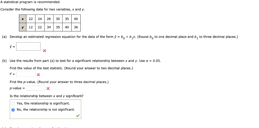 Solved A Statistical Program Is Recommended Consider The 7208