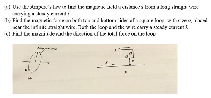 Solved (a) Use the Ampere's law to find the magnetic field a | Chegg.com