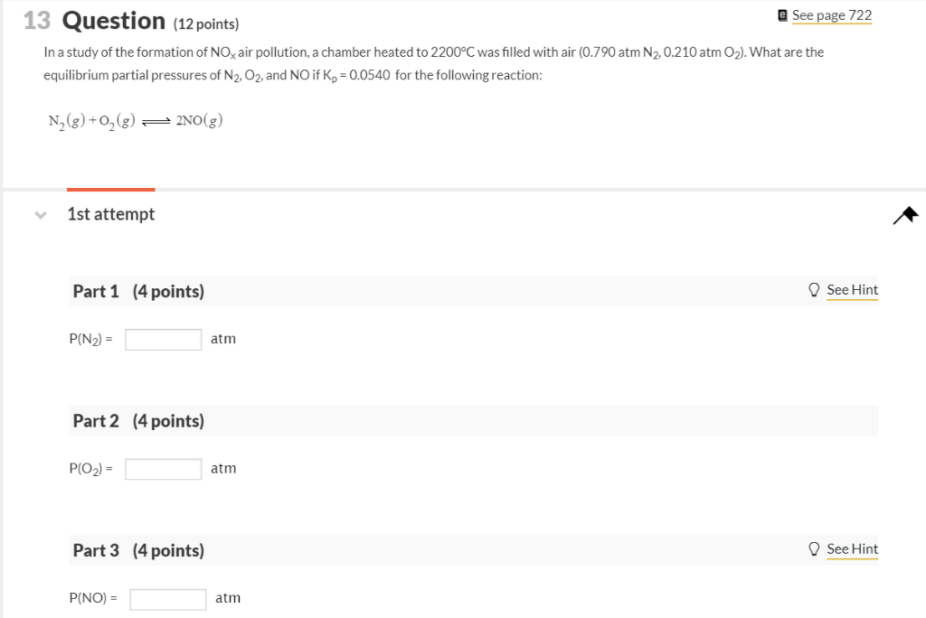 Solved 13 Question (12 points) a See page 722 In a study of | Chegg.com