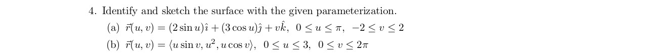 Solved 1. Identify and sketch the surface with the given | Chegg.com