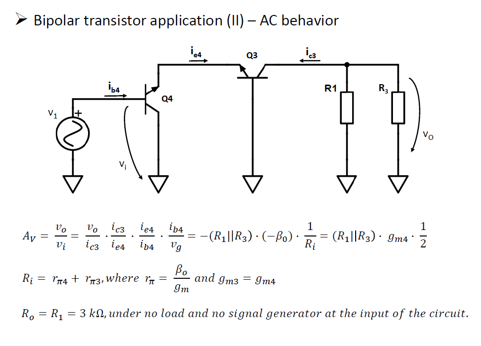 Calculate the equivalent impedance in AC of the Circuit Diagram