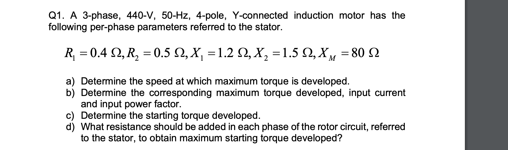 solved-q1-a-3-phase-440-v-50-hz-4-pole-y-connected-chegg