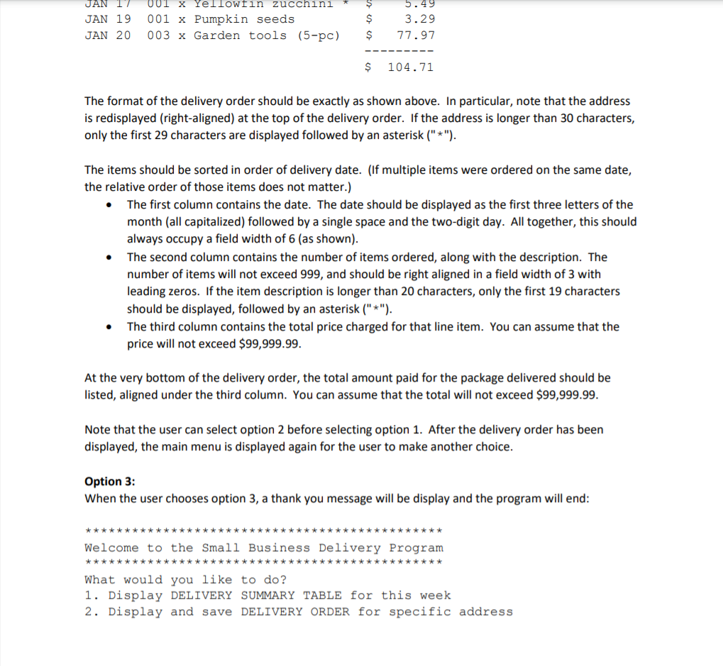 Solved Assignment Specifications The owners of a number of | Chegg.com
