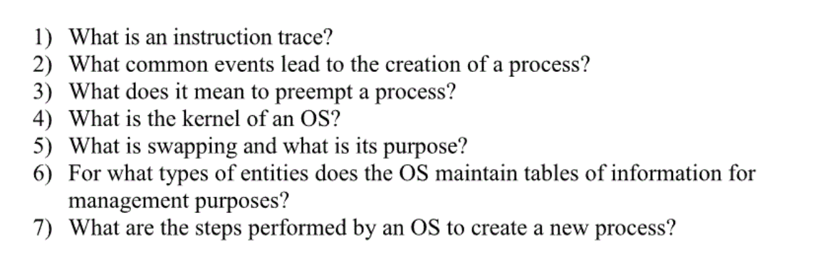 Solved 1 What Is An Instruction Trace 2 What Common Chegg