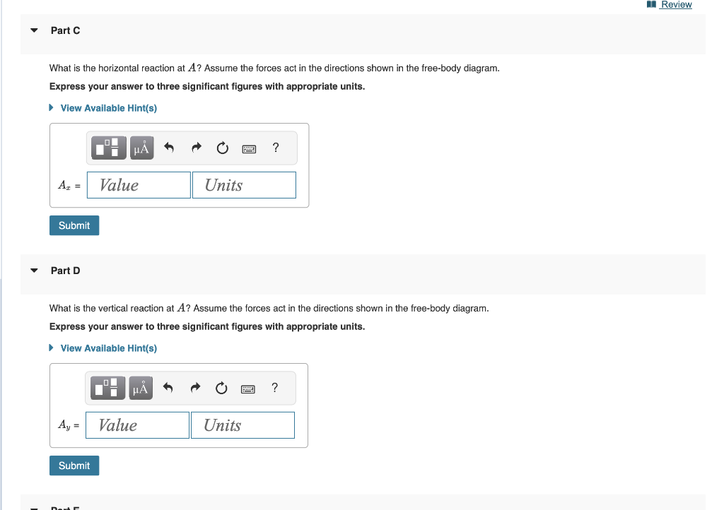 Solved Learning Goal: To Solve For The Support Reactions Of | Chegg.com