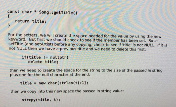 Solved We now want make the songmain.cpp file more dynamic | Chegg.com