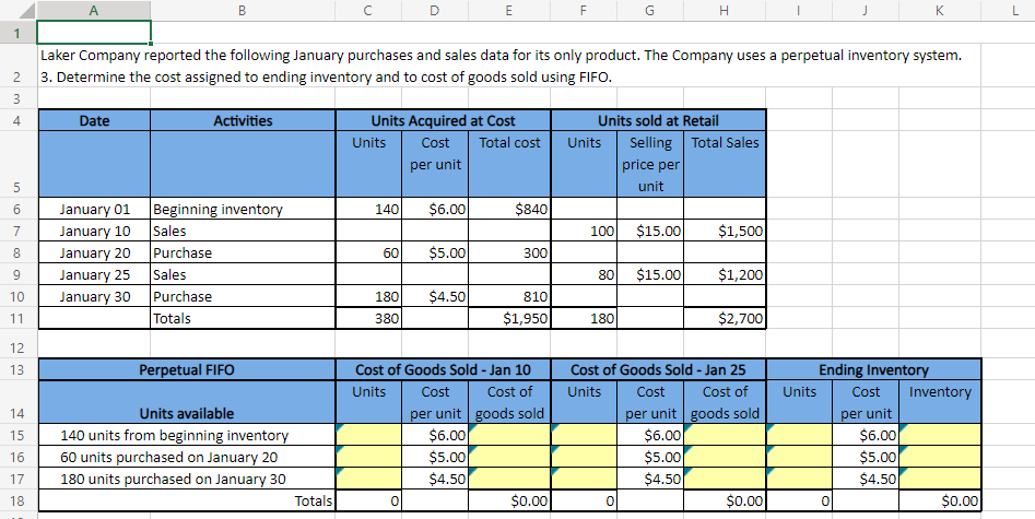 Solved _aker Company reported the following January | Chegg.com