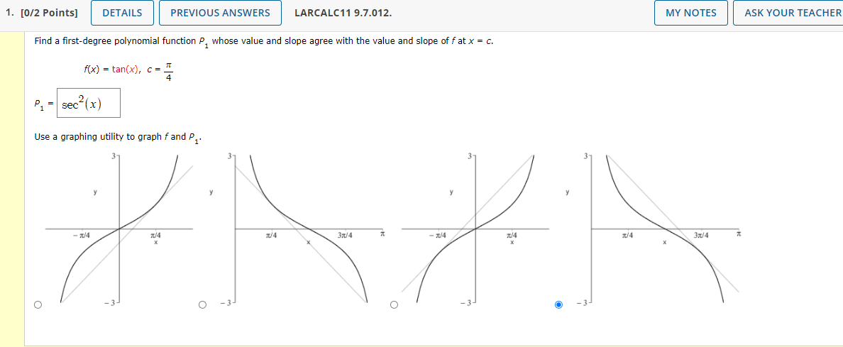 Solved 1. [0/2 points] DETAILS PREVIOUS ANSWERS LARCALC11 | Chegg.com