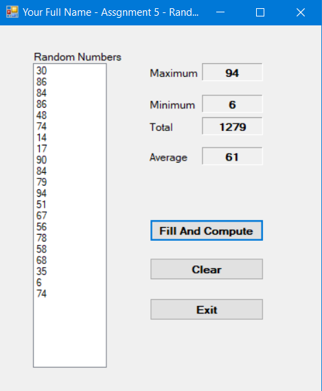 Solved Visual Basic Summary In This Assignment You Chegg