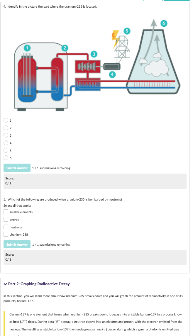 Solved Part 1: Background on Nuclear Power In the endeavor | Chegg.com
