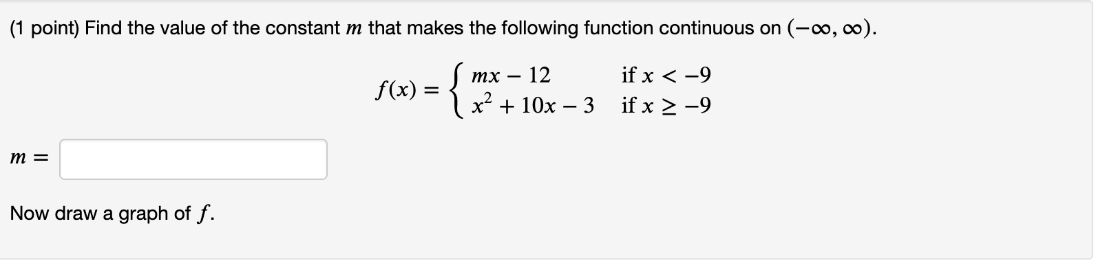 Solved (1 Point) Find The Value Of The Constant B That Makes | Chegg.com