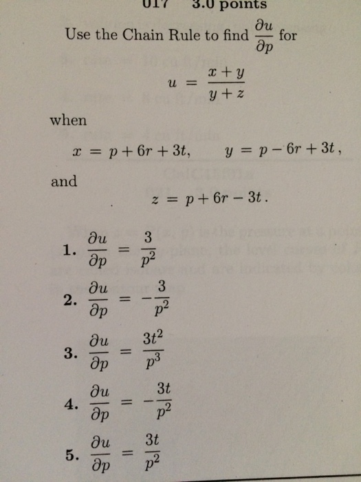 Solved Use the Chain Rule to find partial | Chegg.com