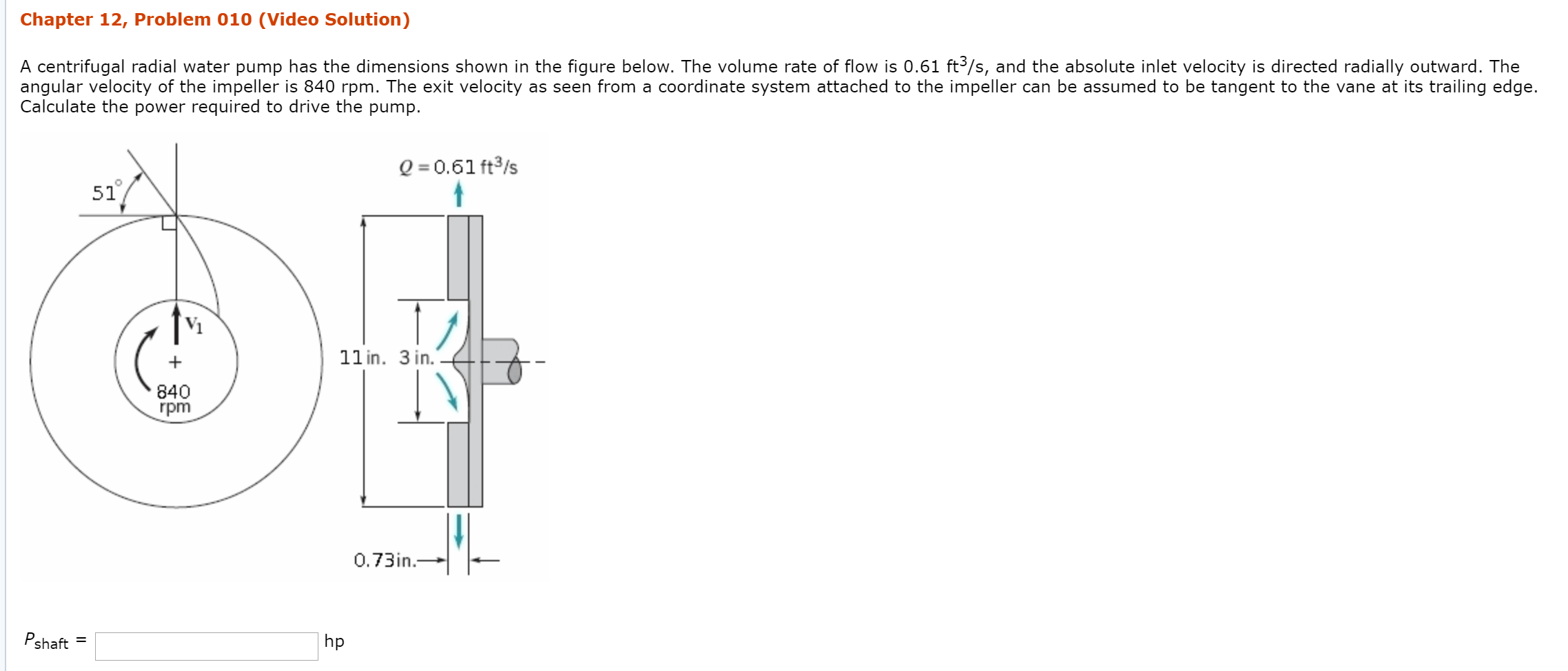 Solved Chapter 12, Problem 010 (Video Solution) A