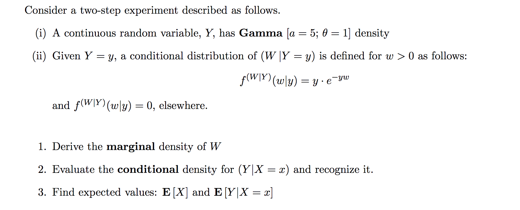 Solved Consider a two-step experiment described as follows. | Chegg.com