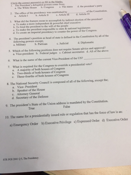 Solved Circle The Correct Answer(s) Or Fill In The Blanks. | Chegg.com