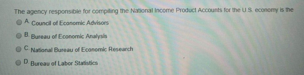 Bureau Of Economic Analysis National Income And Product Accounts