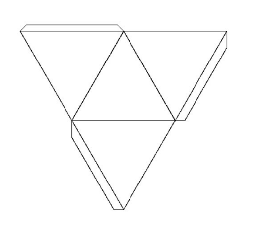 Solved Below is a net for a tetrahedron. If each equilateral | Chegg.com