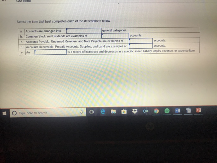 Solved Select the item that best completes each of the