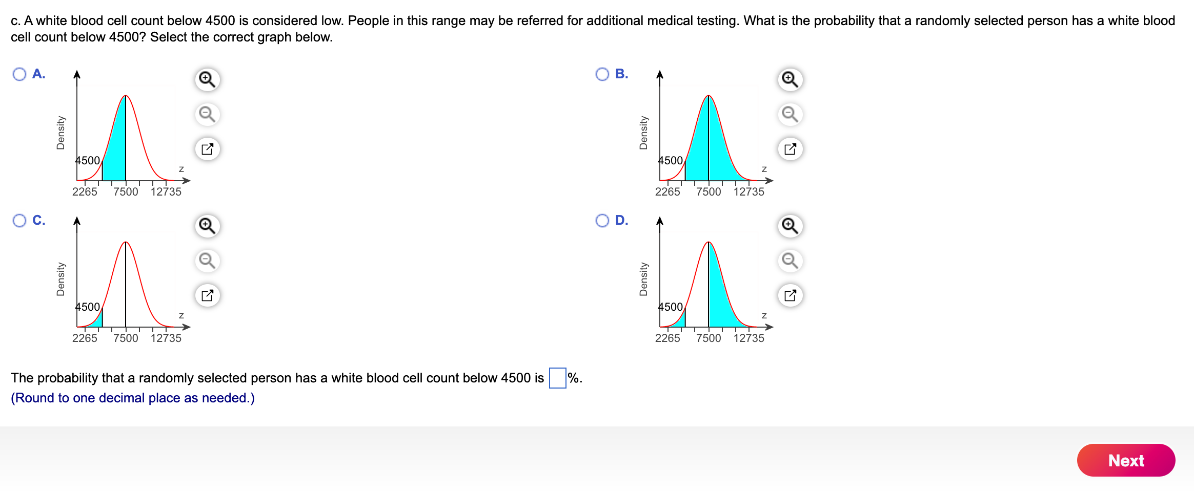 solved-the-distribution-of-white-blood-cell-count-per-cubic-chegg