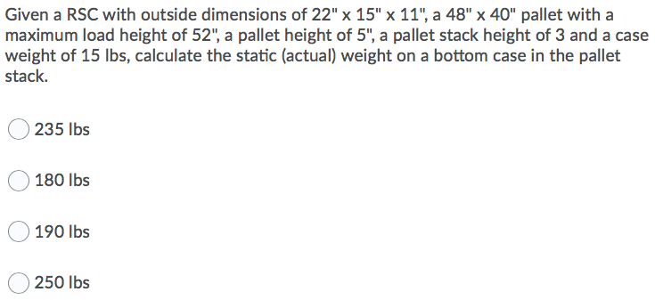 Solved Given a RSC with outside dimensions of 22