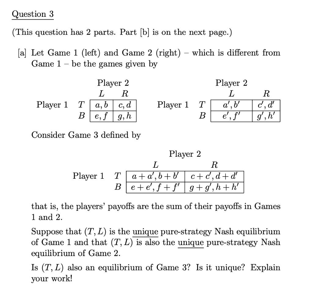 Question 3 This Question Has 2 Parts Part B On Chegg Com