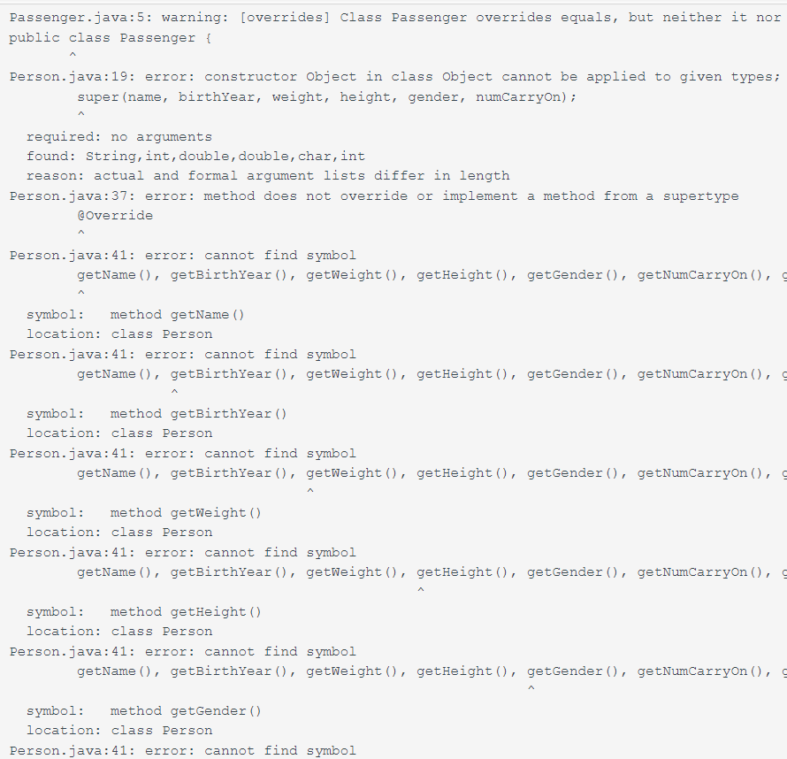 Solved Create a class to represent a Person object that | Chegg.com
