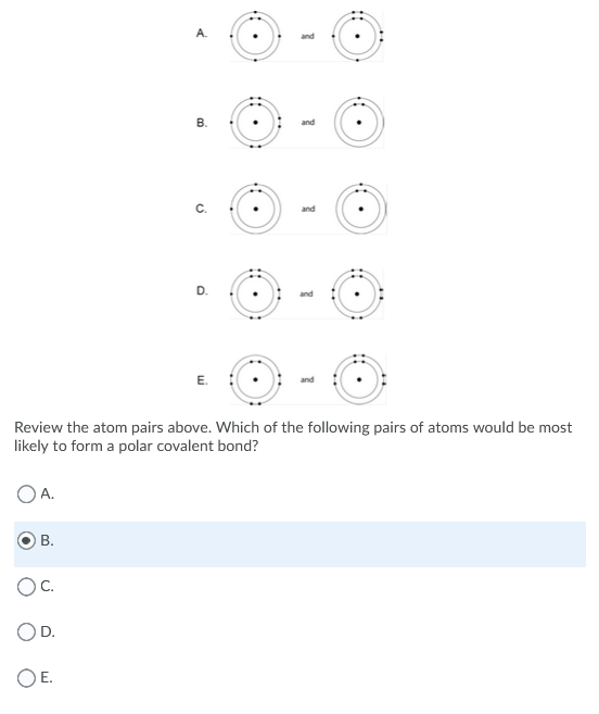 Solved And B. And And D. And E. And Review The Atom Pairs | Chegg.com