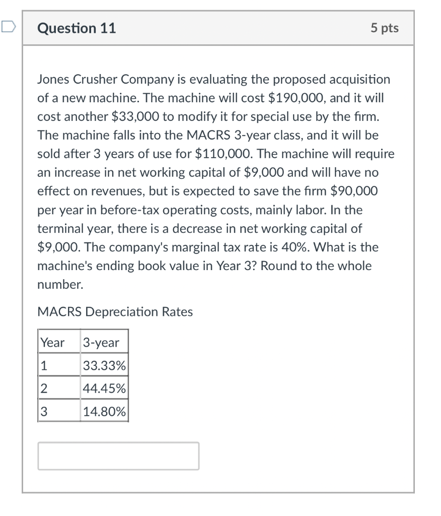 solved-jones-crusher-company-is-evaluating-the-proposed-chegg