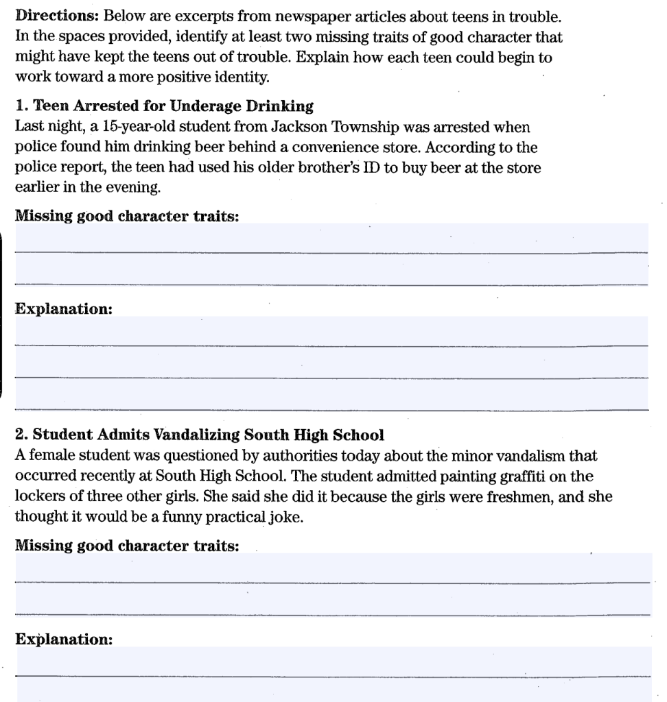 Solved Directions: Below are excerpts from newspaper | Chegg.com