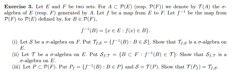 Exercise 3 Let E And F Be Two Sets For A Cp E Chegg Com