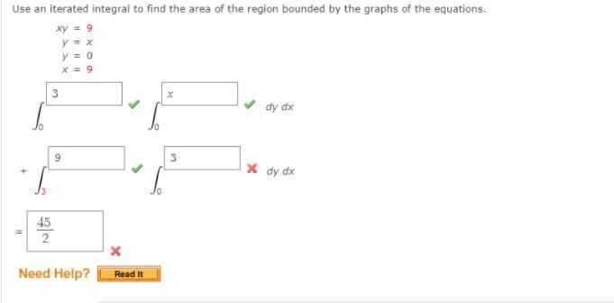 Solved Use An Iterated Integral To Find The Area Of The | Chegg.com