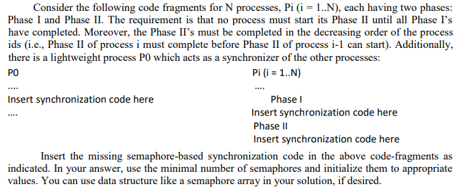Solved Consider the following code fragments for N | Chegg.com