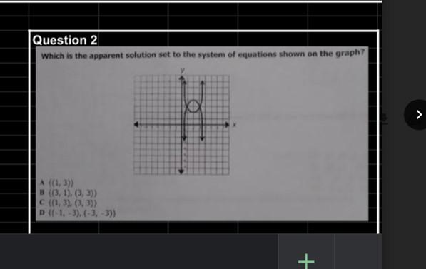 Solved Question 2 Which is the apparent solution set to the | Chegg.com
