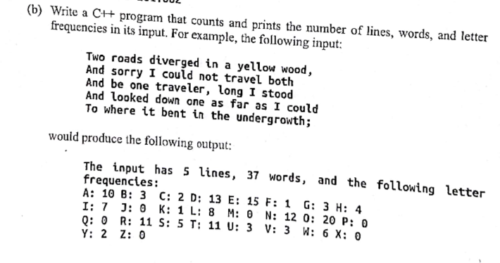 Solved (b) Write a C# program that counts and prints the | Chegg.com