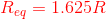 Reg = 1.625R