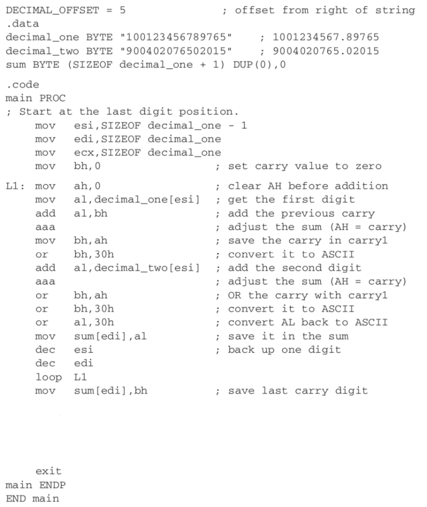 given-the-following-code-in-assembly-language-masm-chegg