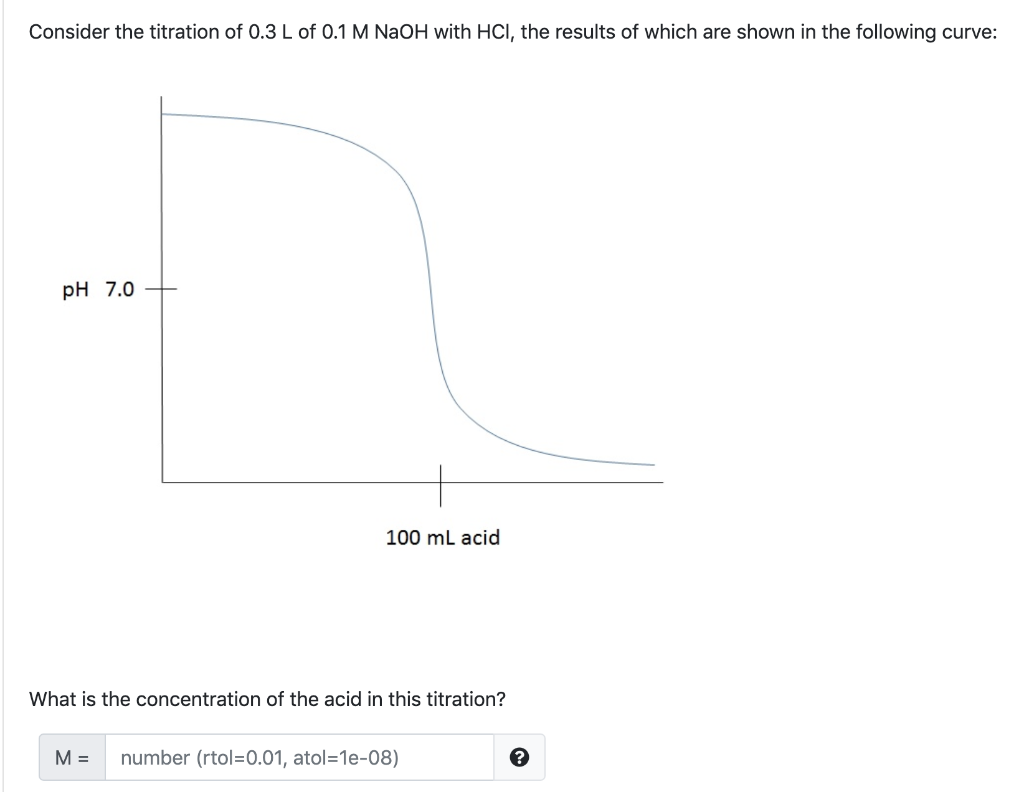 Solved Consider the titration of 0.3 L of 0.1 M NaOH with | Chegg.com