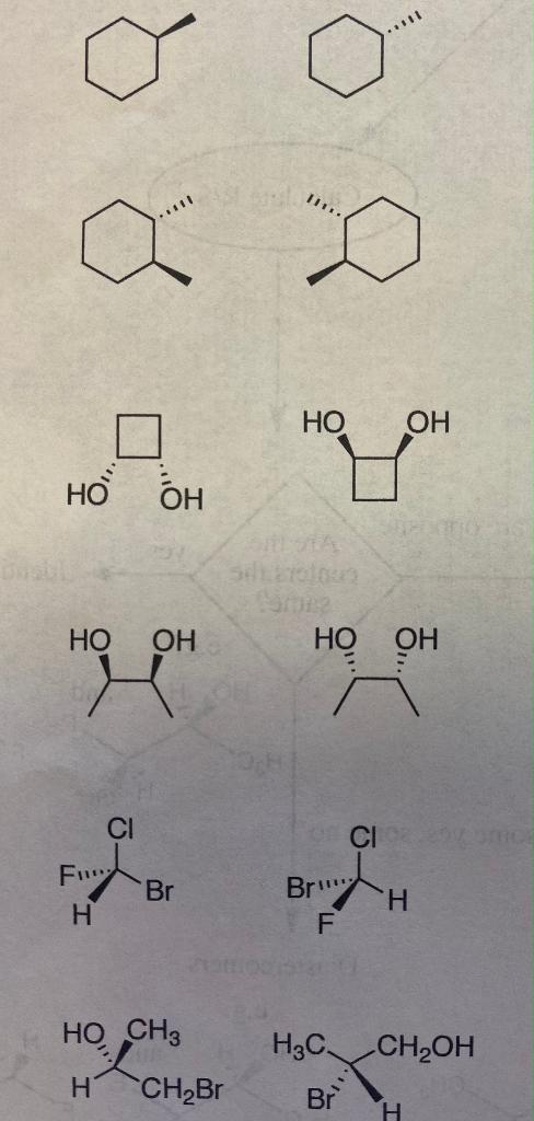 Solved 1) Determine whether the compounds in each of the | Chegg.com