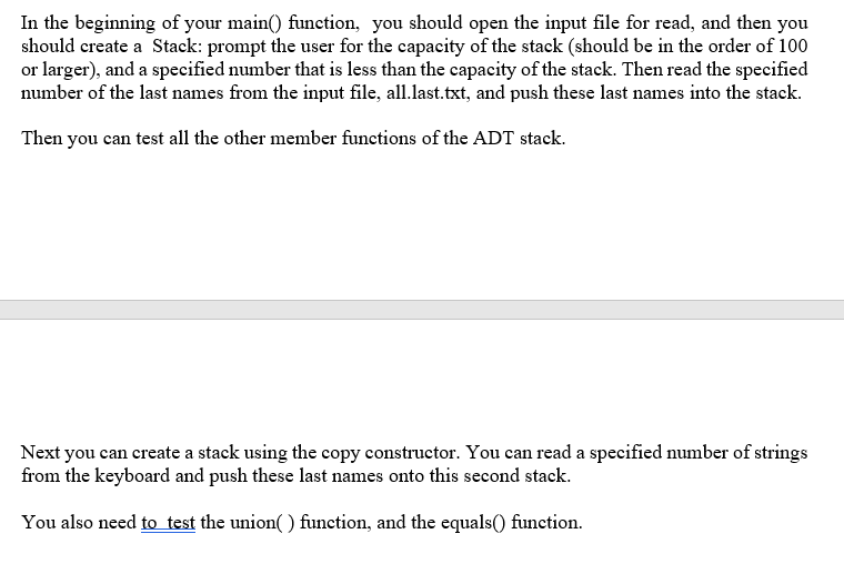 Solved I need some help with this C++ project. I | Chegg.com